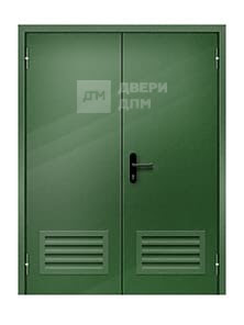 Противопожарная дверь двупольная глухая ДПМ-02 EI-30 с вент решеткой