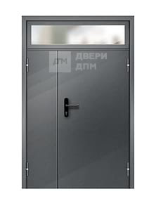 Глухая полуторная ДПМ-02 EI-60 противопожарная дверь с фрамугой